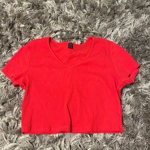 Red Croped Tee (Never Worn)